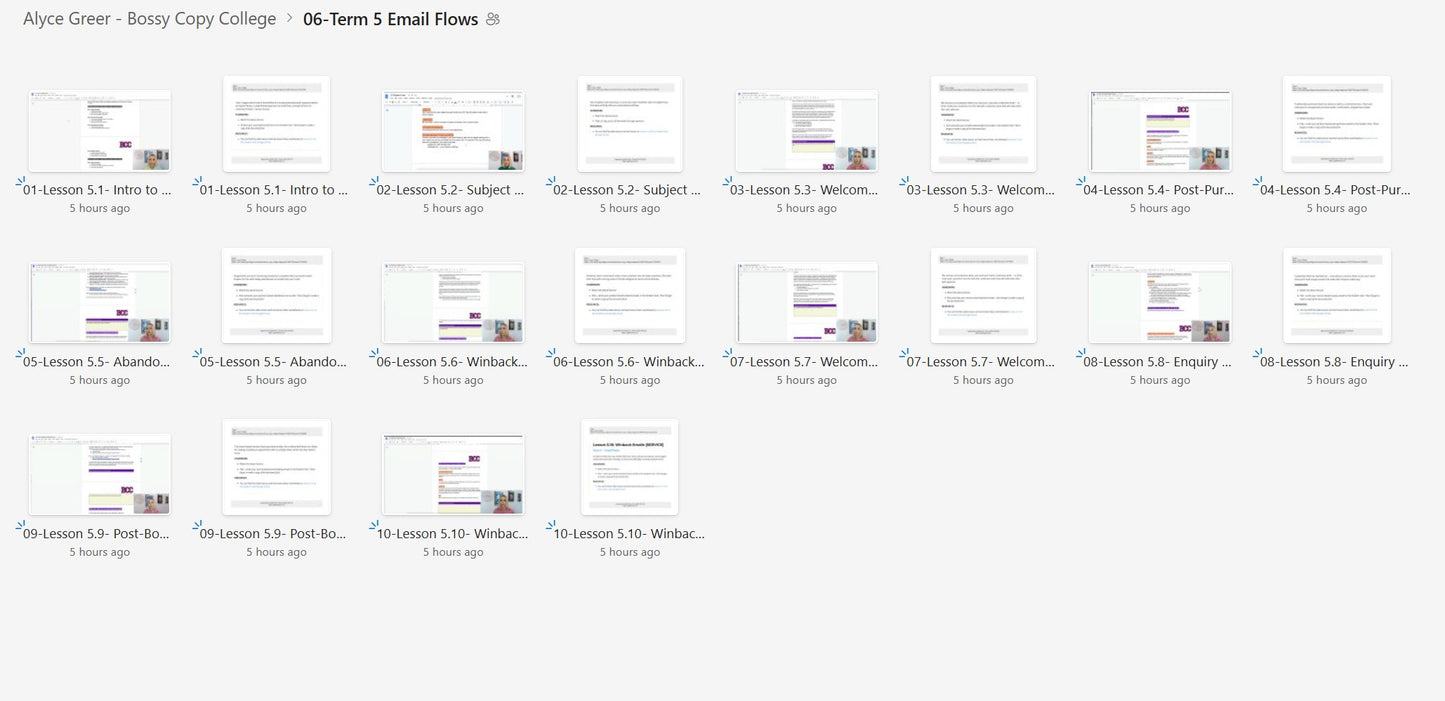 Alyce Greer – Bossy Copy College Module 6 on yourpremiumaccess.com