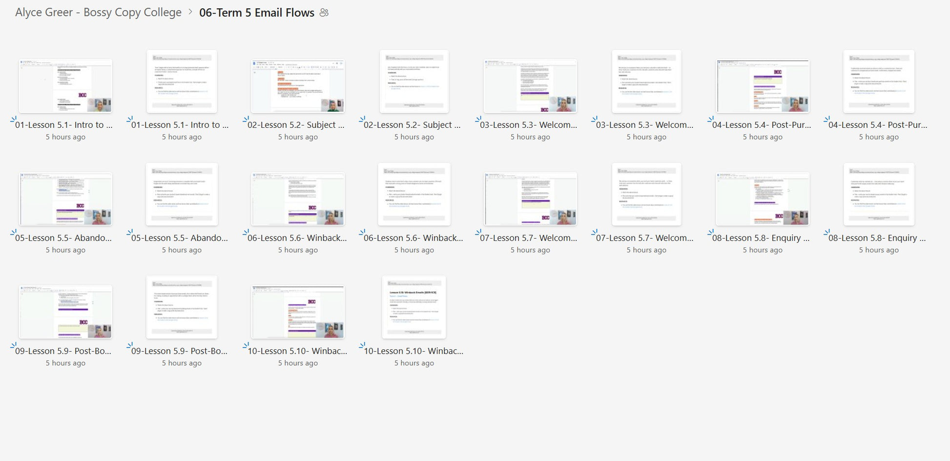 Alyce Greer – Bossy Copy College Module 6 on yourpremiumaccess.com