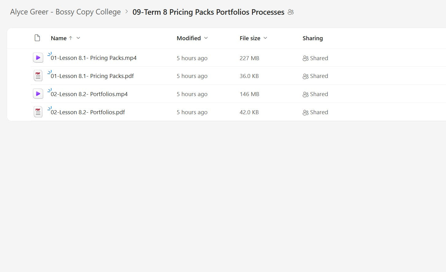 Alyce Greer – Bossy Copy College Module 9 on yourpremiumaccess.com