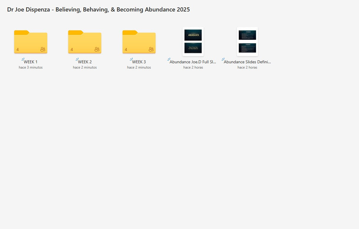 Dr Joe Dispenza – Abundance Live Online Course 2025