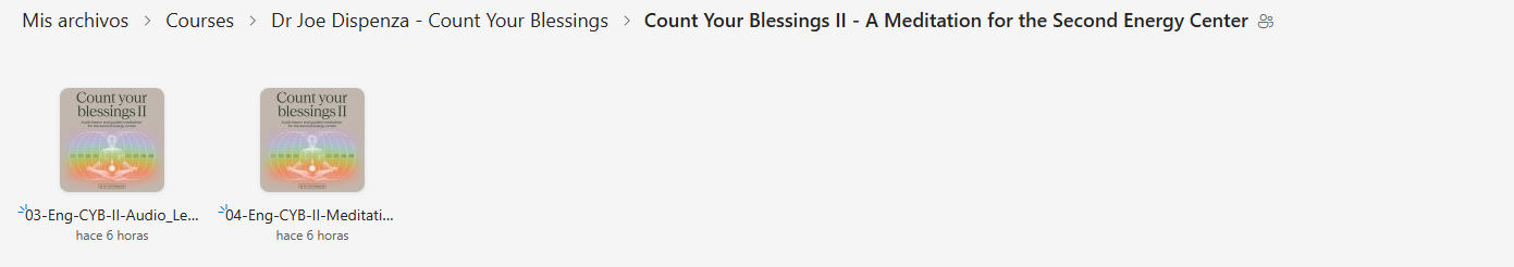 Dr Joe Dispenza - Count Your Blessings: A Guided Practice With the Energy Centers