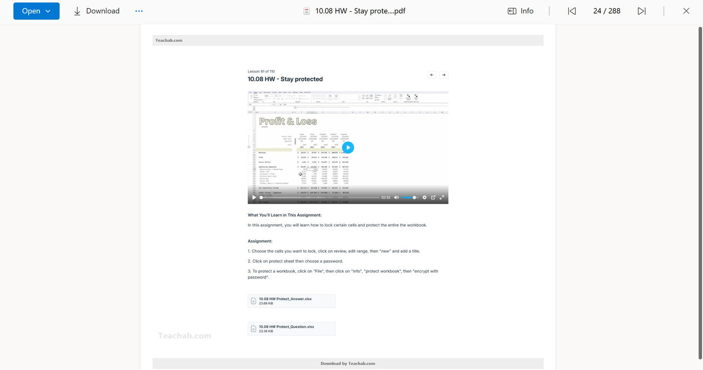 Josh Aharonoff – Everything You Can Do In Excel Course File Document on yourpremiumaccess.com