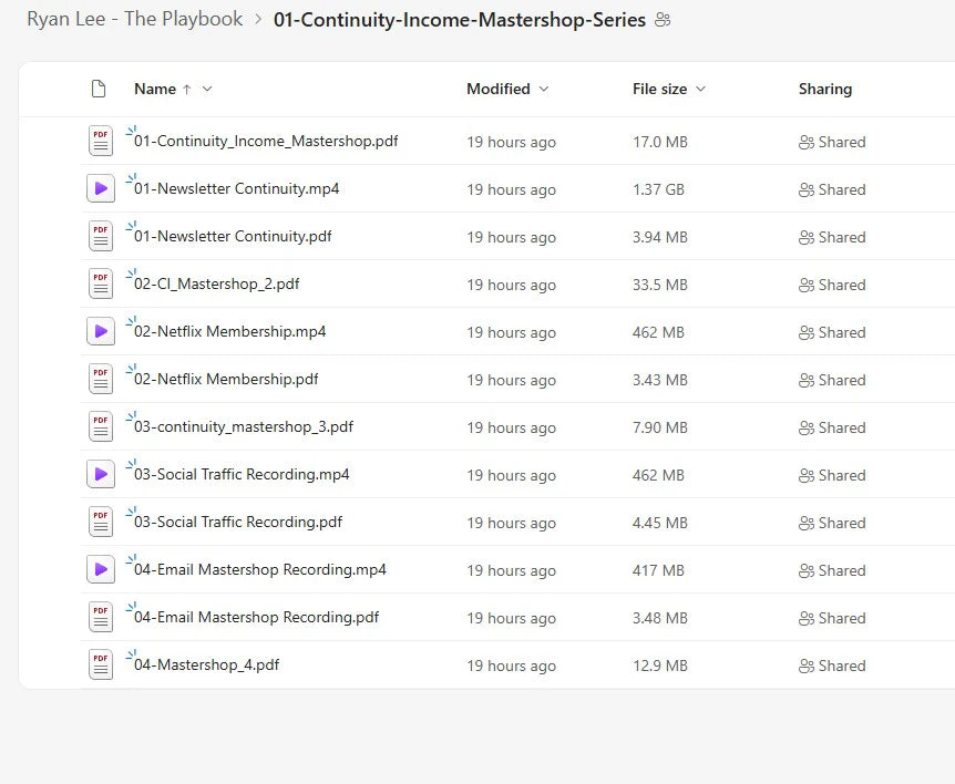 Ryan Lee - The Playbook