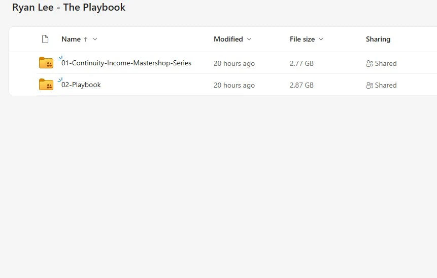 Ryan Lee - The Playbook