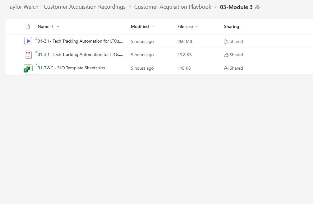 Taylor Welch – Customer Acquisition Recordings Module 3 on yourpremiumaccess.com