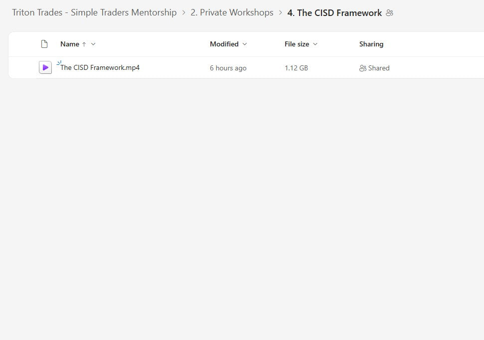 Triton Trades - Simple Traders Mentorship Module 2 Folder 4 on yourpremiumaccess.com