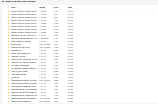 Dr Joe Dispenza- Meditations Collection