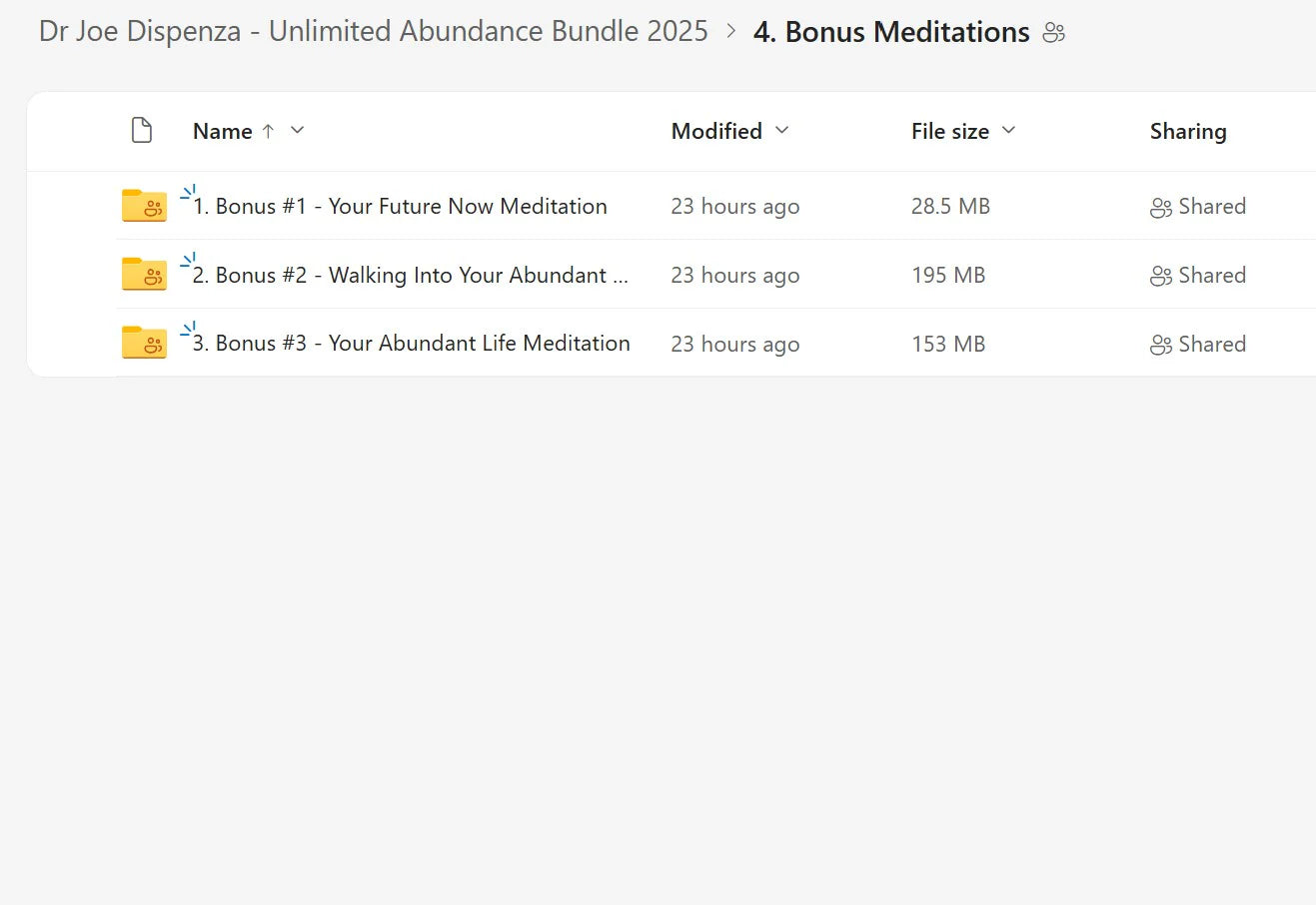 Dr Joe Dispenza - Unlimited Abundance Bundle