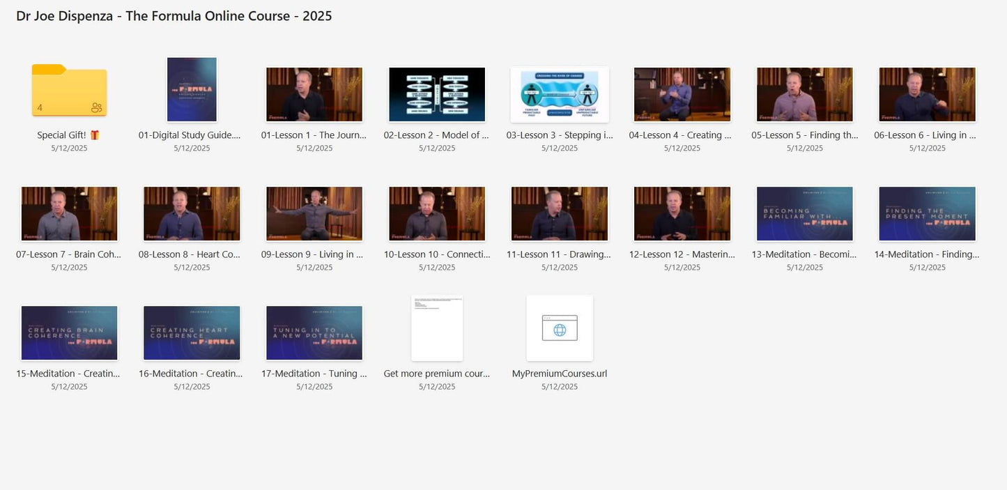 Dr Joe Dispenza - The Formula Online Course
